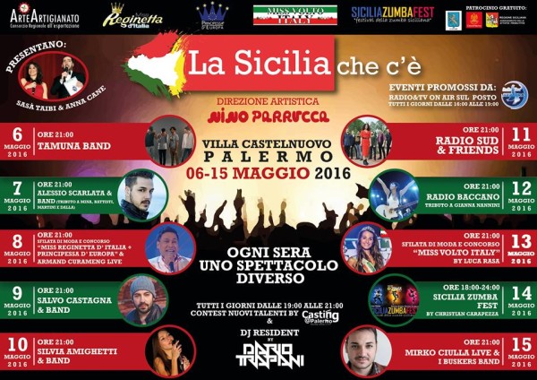 “La Sicilia che c’e’” Fiera a Villa Castelnuovo dal 6 al 15 maggio