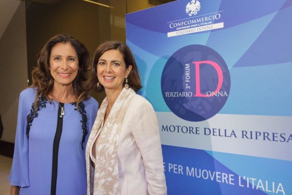 Patrizia DiDio e Laura Boldrini al Forum Terziario Donna 2016