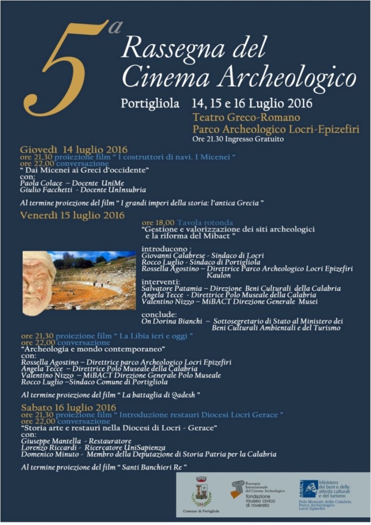 Rassegna Cinema Archeologico -PROGRAMMA RASSEGNA