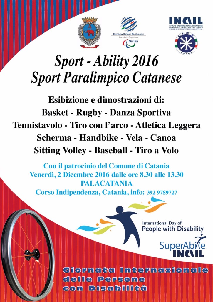 Sport Ability 2016, giornata della disabilità
