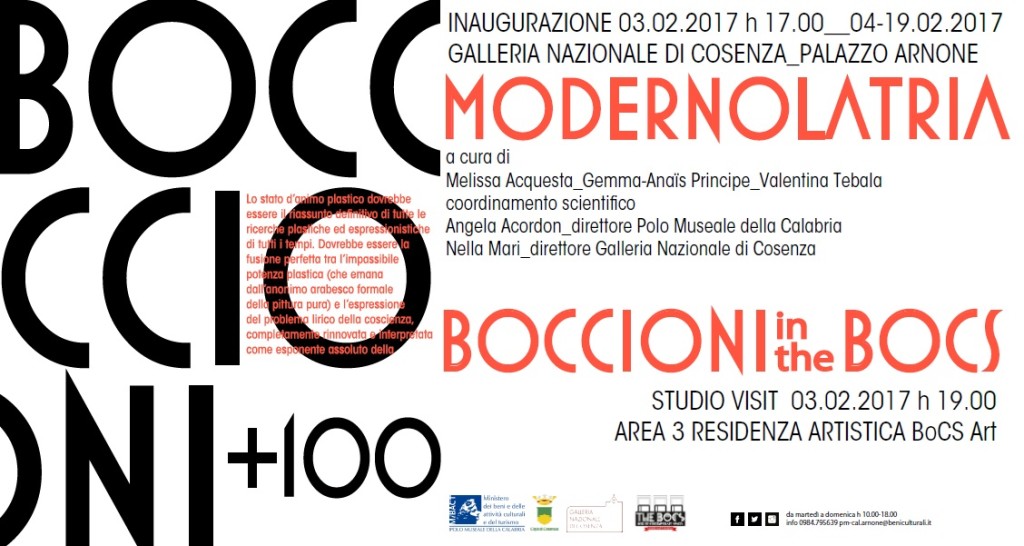 Boccioni+100 Modernolatria+Boccioni in the BoCS 03.02.2017