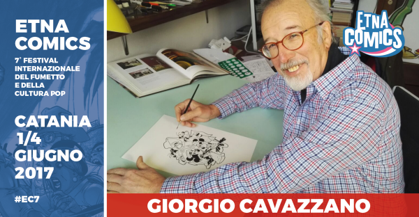 Locandina annuncio Giorgio Cavazzano ad Etna Comics 2017