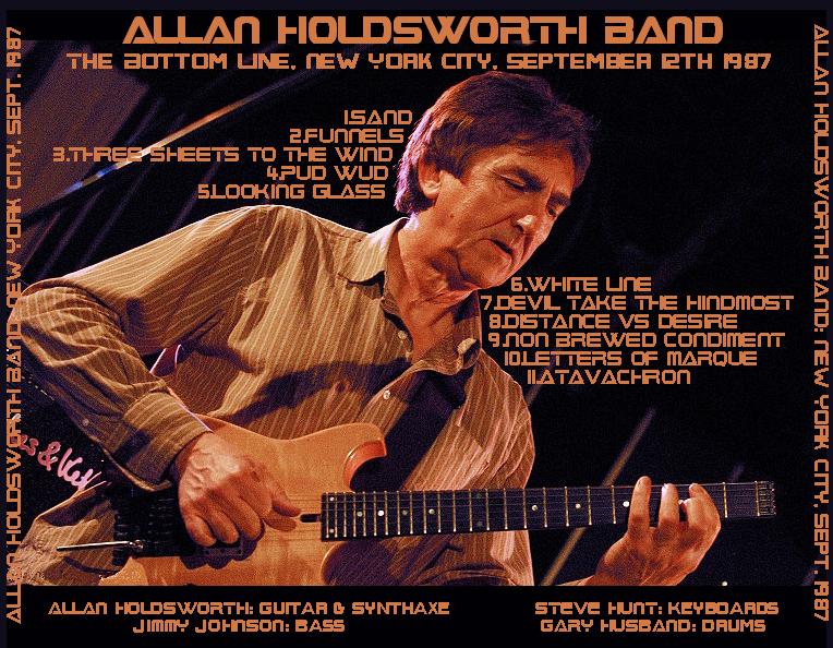 Allan Holdsworth - 1987-09-12 - The Bottom Line, NYC back