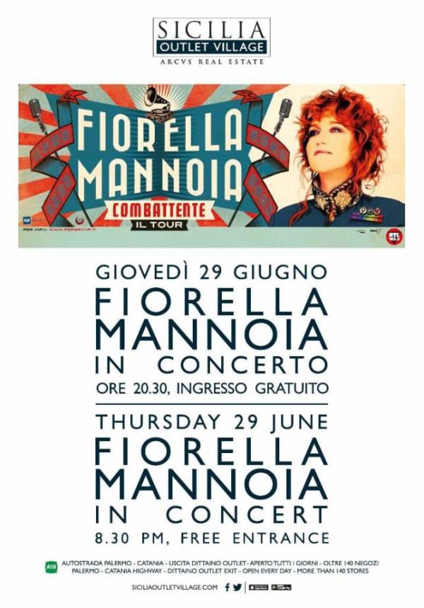 Fiorella Mannoia @SiciliaOutletVillage