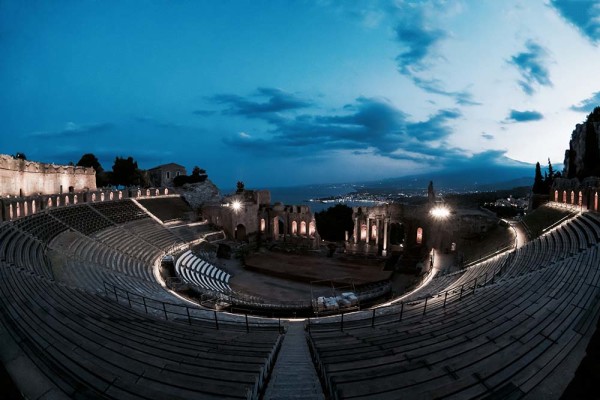 Teatro Antico di Taormina di sera
