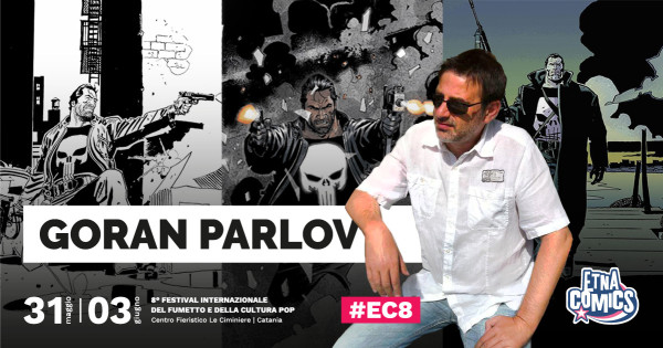 Locandina annuncio Goran Parlov ad Etna Comics 2018