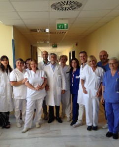 dr. la greca (al centro) con alcuni operatori uoc neurologia - stroke unit