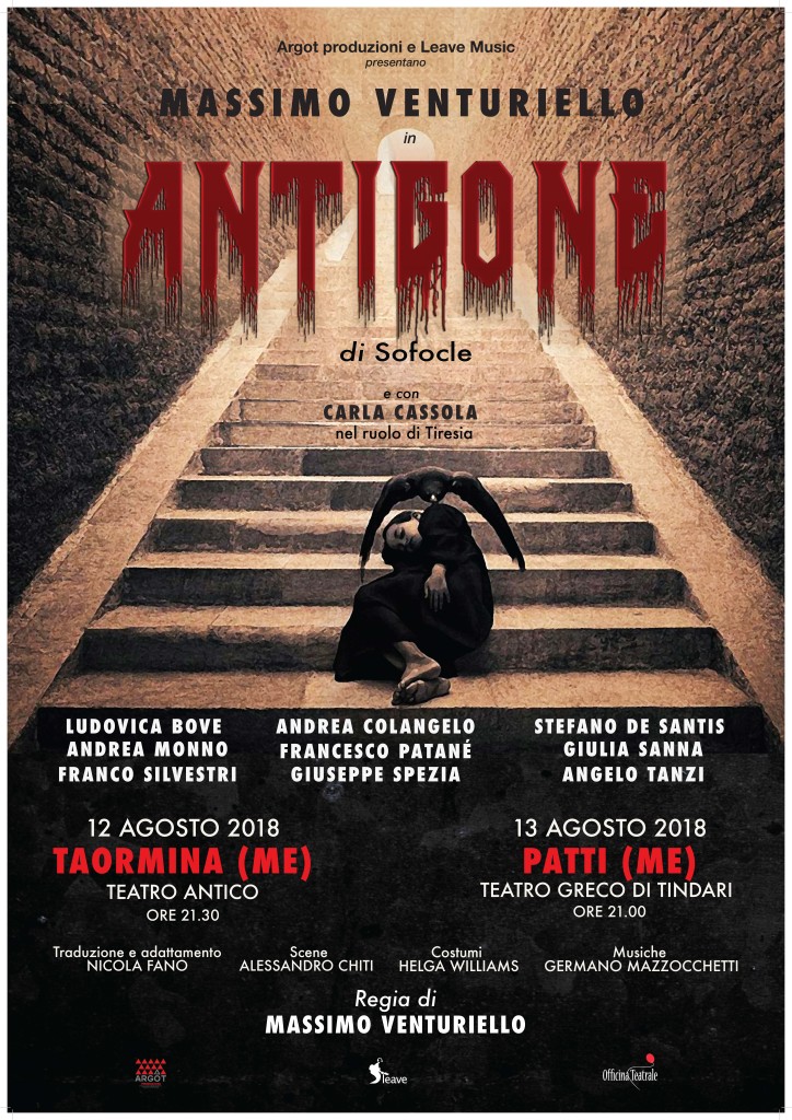 A Taormina la Fondazione Taormina Arte Sicilia propone “Antigone” di Sofocle
