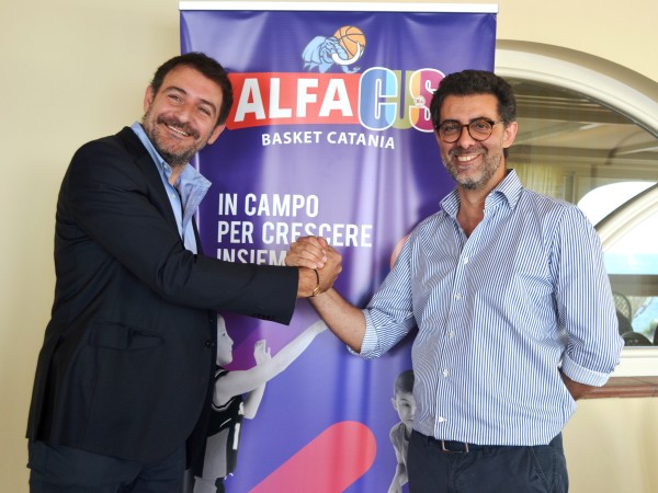 Il commissario del CUS Catania, Luigi Mazzone e il Presidente dell'Alfa, Nico Torrisi
