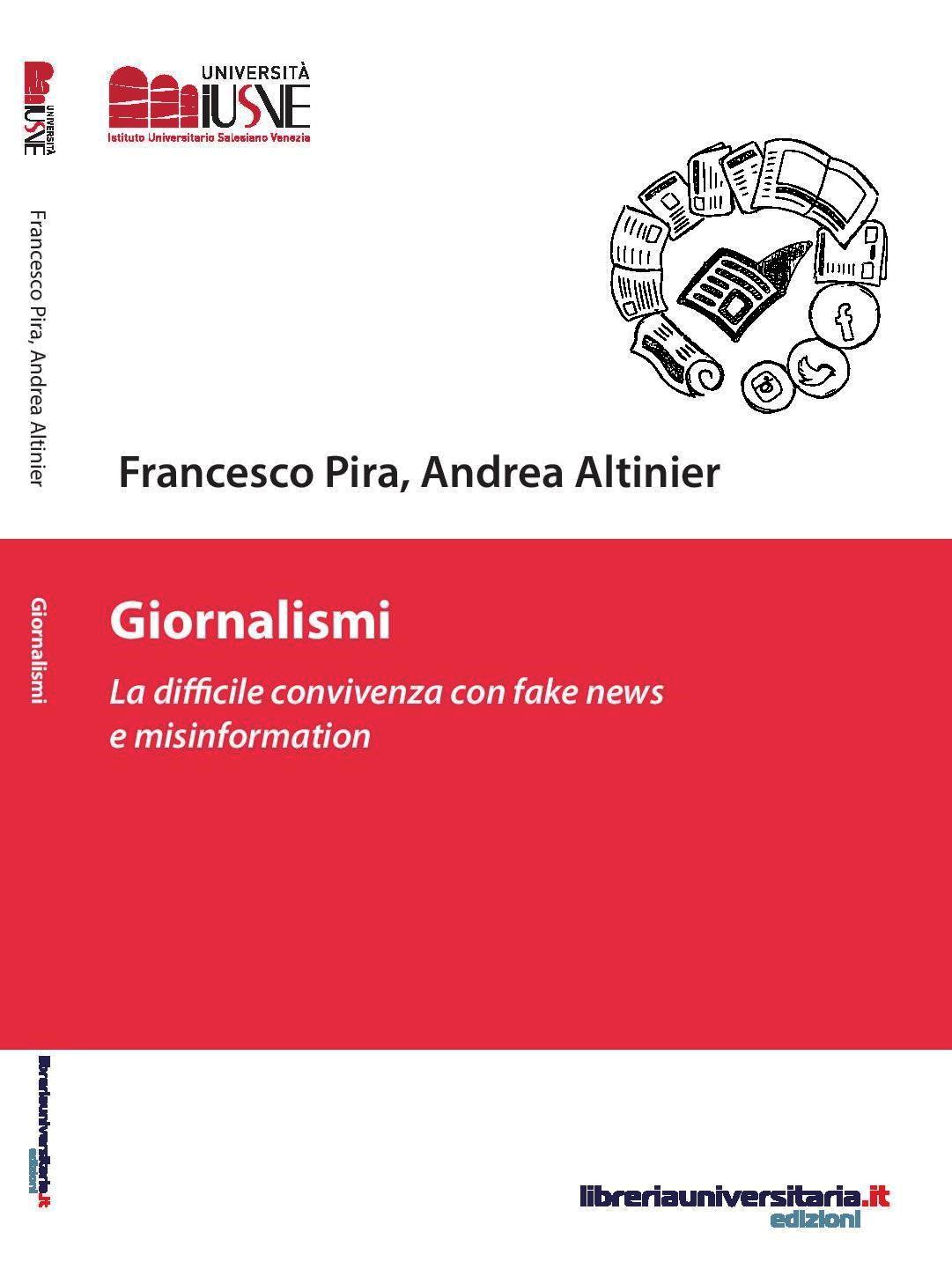Copertina definitiva libro Francesco Pira Andrea Altinier Giornalismi fronte