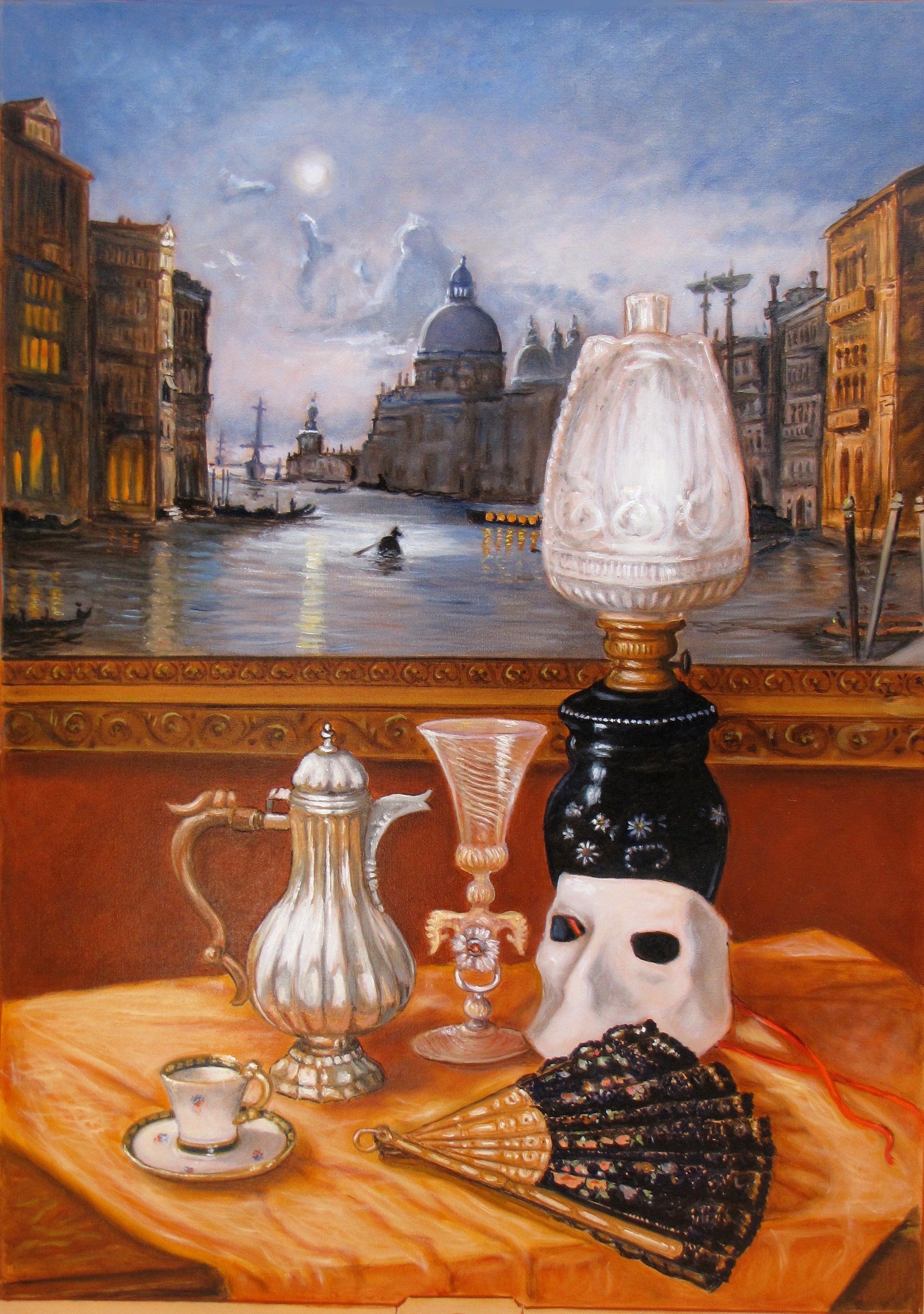 Elio Ruffo, 800 veneziano, olio su tela, cm 80x60, 2015