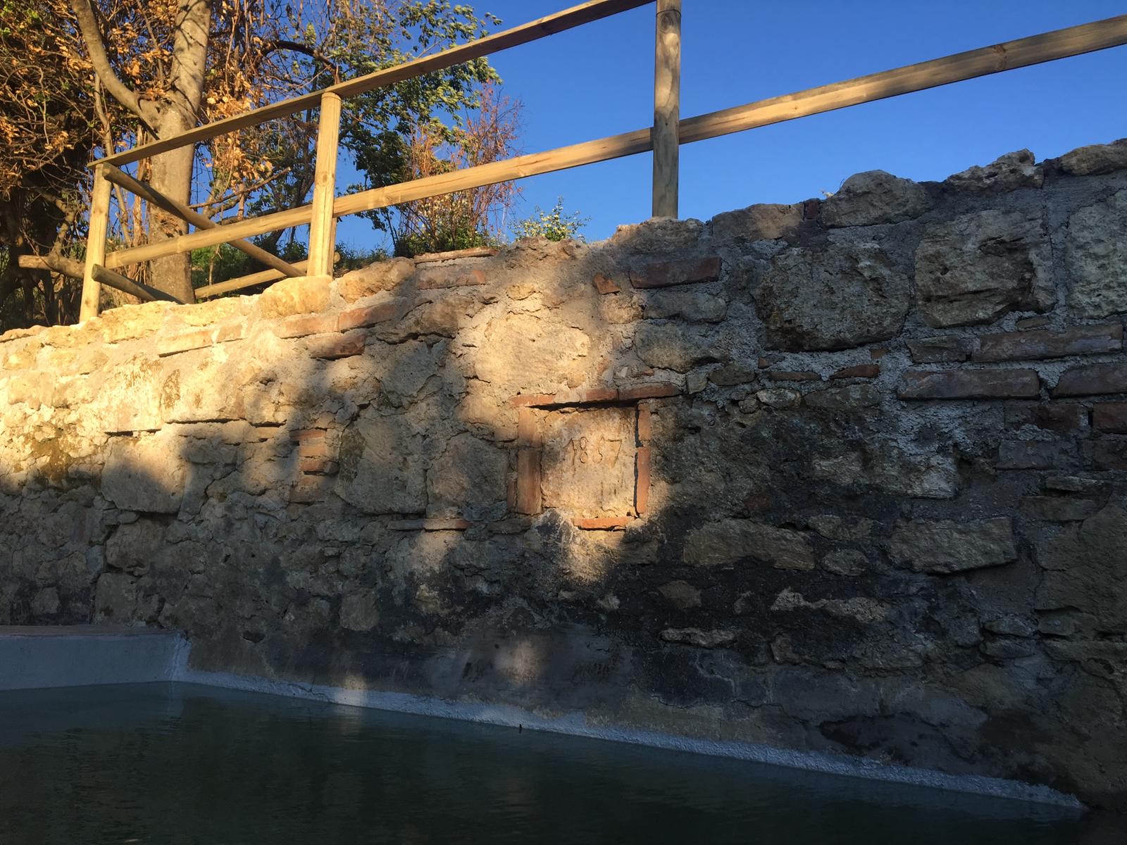 Calvi dell'Umbria il fontanile ripulito nella frazione San Marco