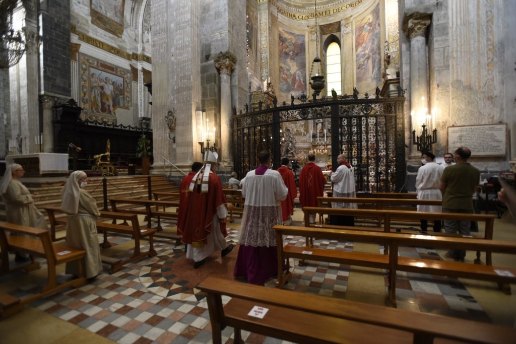 foto Messa S.Agata 17 agosto 2020 Cattedrale Catania - S.E. Mons. Gristina (3)