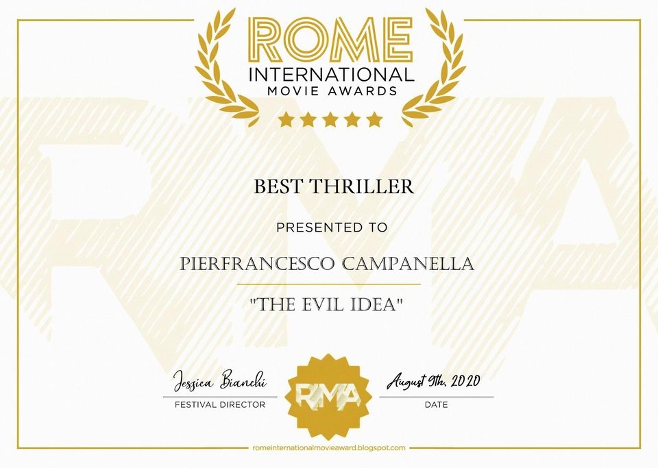 Campanella premiato al ROME INTERNATIONAL MOVIE AWARDS