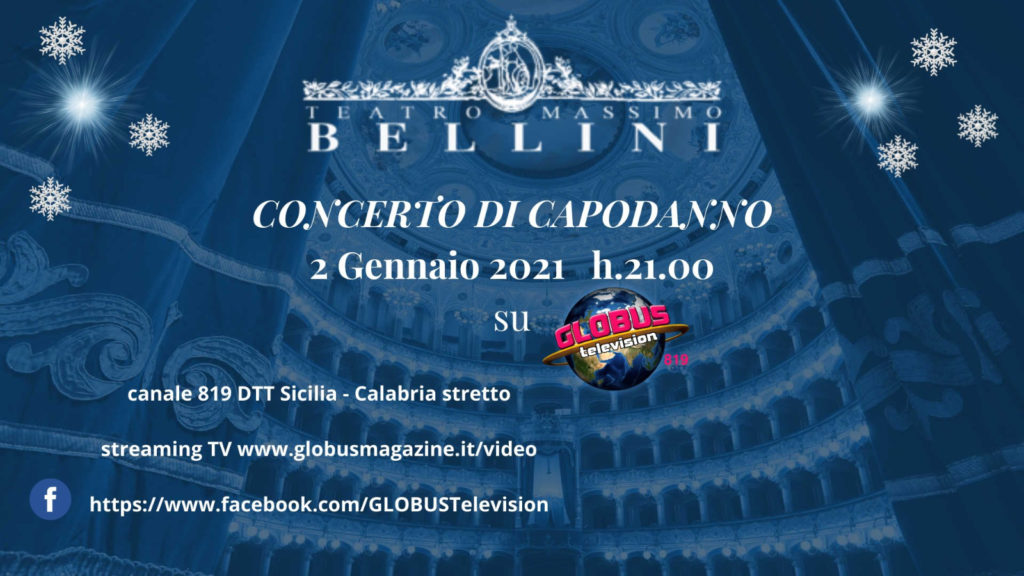 Buon 2021 in tv e in streaming con il Concerto di Capodanno del Teatro Massimo Bellini di Catania
