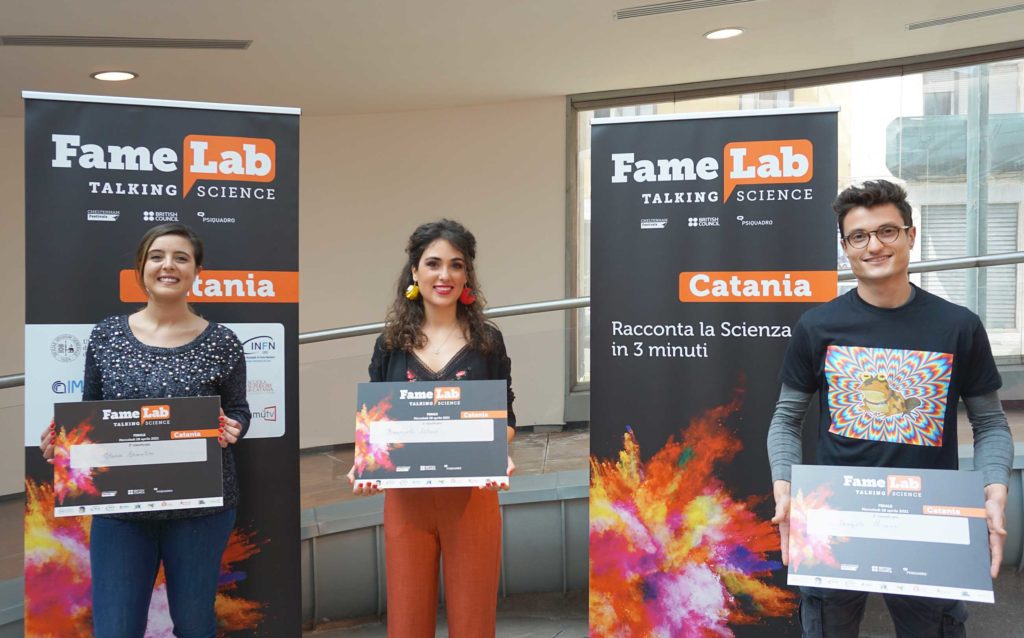 Famelab Catania, Emanuela Celano e Angelo Nicosia conquistano la tappa etnea del talent show