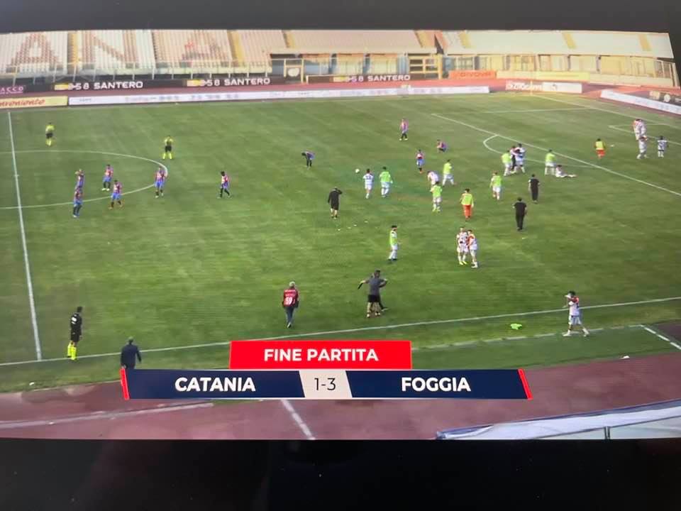 CATANIA – FOGGIA 1 – 3. GoodBye Serie B,  Mr Tacopina adesso il Gol è Tuo!