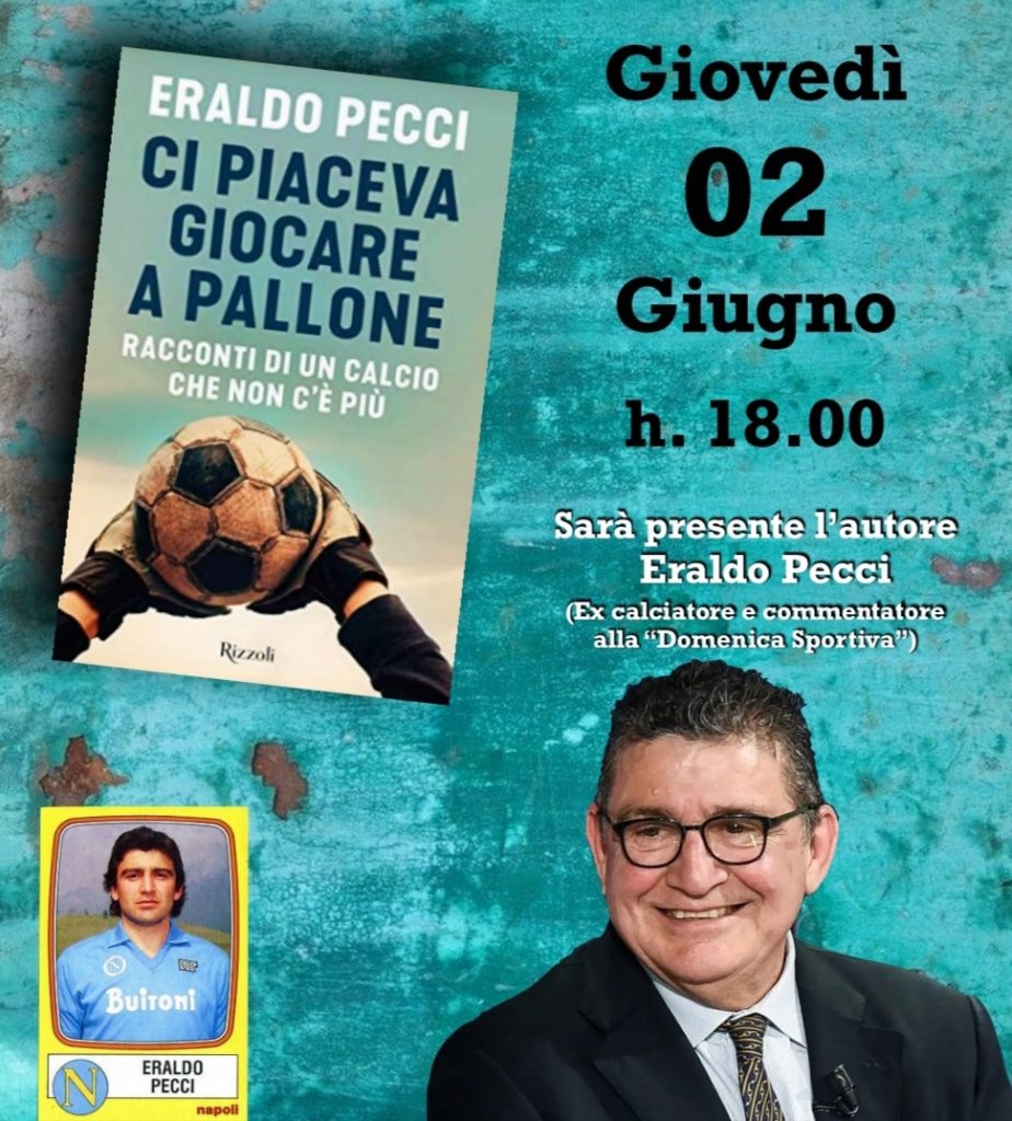 L’ex calciatore Eraldo Pecci ospite il 2 giugno a Tripi per presentare il suo ultimo libro
