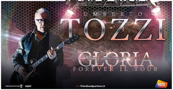 UMBERTO TOZZI TORNA IN SICILIA PER 2 DATE DEL TOUR “GLORIA FOREVER”