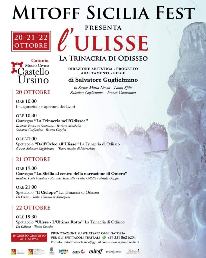 Al Castello Ursino “Mitoff Sicilia Fest”  diretto ed ideato da Salvatore Guglielmino