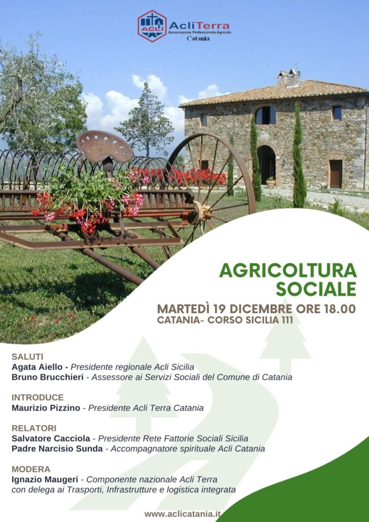 Acli Terra Catania: “Agricoltura sociale e fattorie didattiche” per educare alla sostenibilità ambientale
