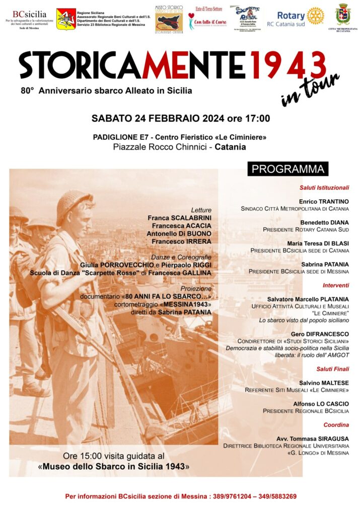 Ciminiere, sabato 24 febbraio, manifestazione culturale “STORICAMENTE 1943 in Tour”