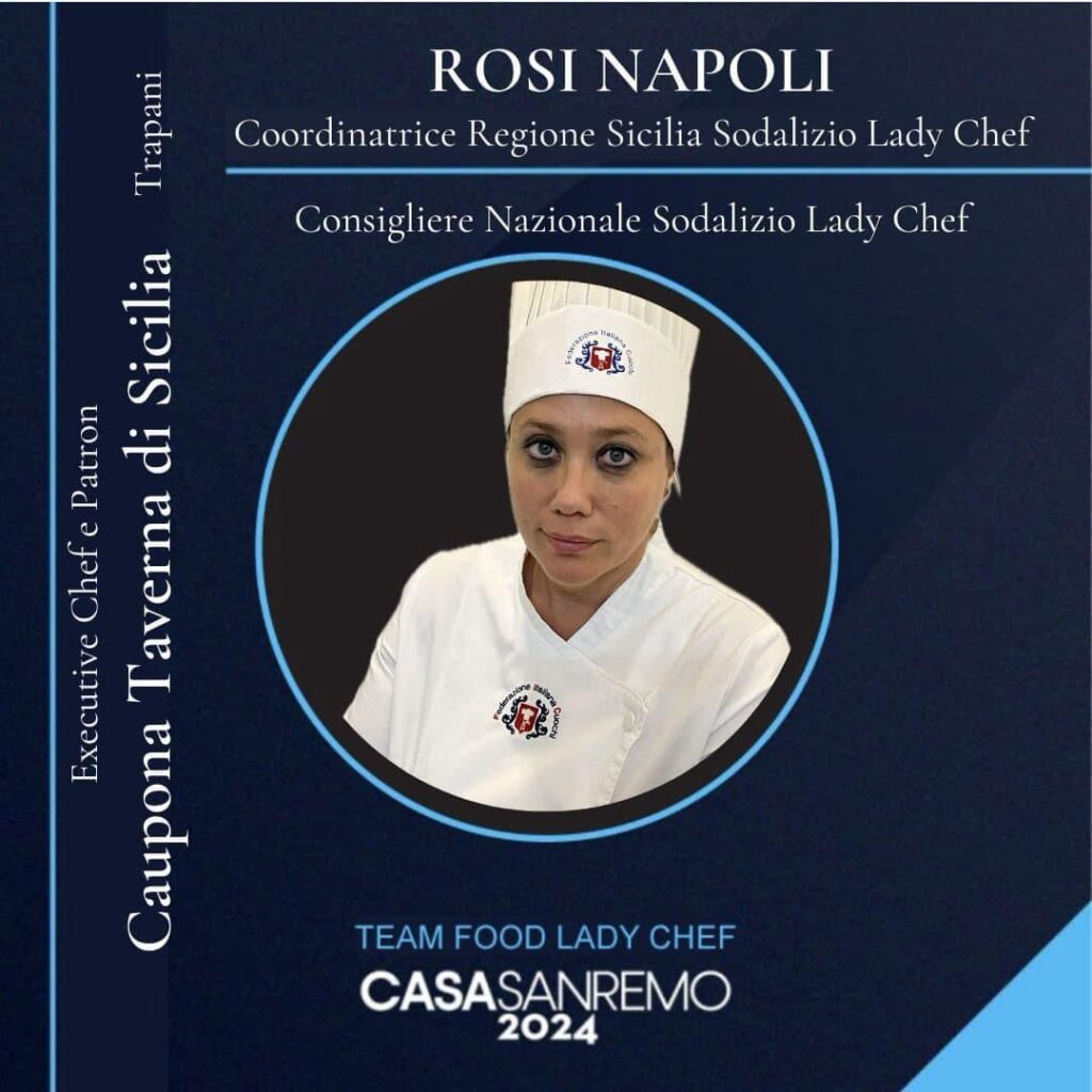 La Presidente Ristoratori di CNA Trapani è Lady chef per la Sicilia a Casa Sanremo