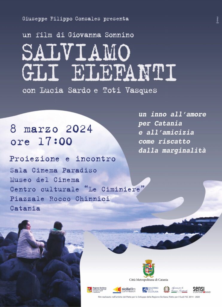 Al Museo del Cinema, il cortometraggio “Salviamo gli Elefanti” e incontro con Lucia Sardo e Giovanna Brogna Sonnino