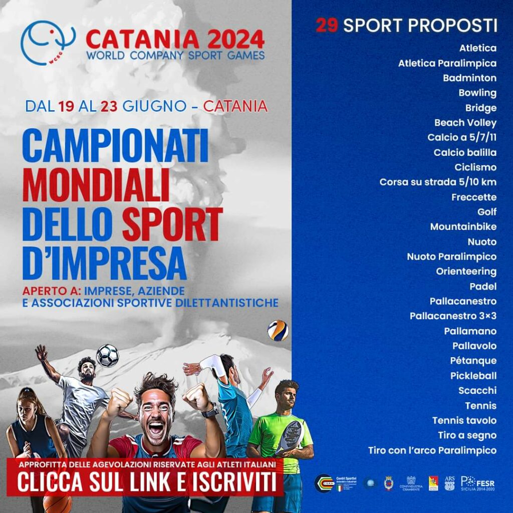 Presentazione Campionati mondiali sport d’impresa a Catania