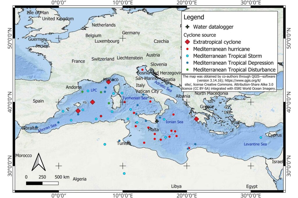 Uragani mediterranei, identificato un possibile precursore