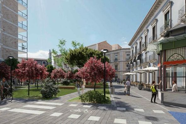 Progetto approvato per la riqualificazione di San Berillo: rigenerazione piazza Turi Ferro e via Di Prima