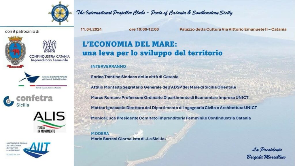 Eccellenze istituzionali saranno presenti all’incontro su “Economia del mare: una leva per lo sviluppo del territorio”